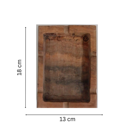 Cendrier En Bois Massif Locale - Terminalia
