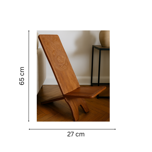 Chaise Palaver En Bois Palissandre - Model Moyen - Sculpter Main