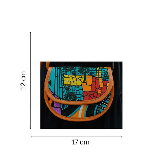 Sac A Main Pour Enfant - Tissu et Cuir