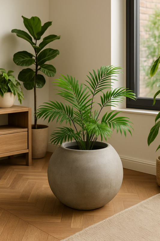 Pot en béton ciré renforci avec fibre de verre