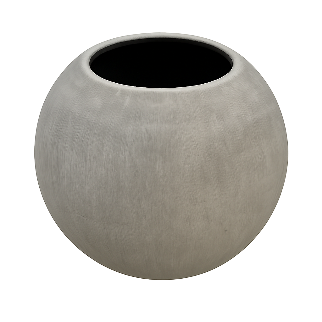 Pot en béton ciré renforci avec fibre de verre