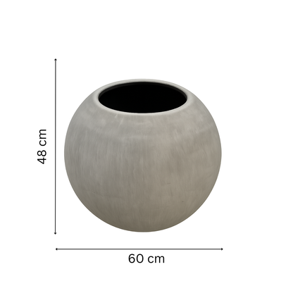 Pot en béton ciré renforci avec fibre de verre
