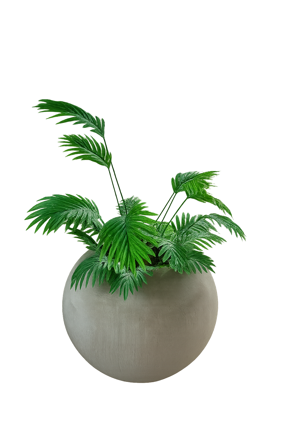 Pot en béton ciré renforci avec fibre de verre