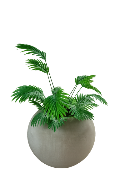 Pot en béton ciré renforci avec fibre de verre