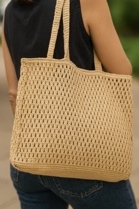 Sac A Main En Crochet - Tresser A La Main