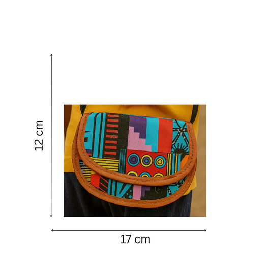Sac A Main Pour Enfant - Tissu et Cuir