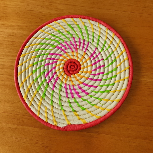 Sous Plat 26 cm En Raphia - Set de 6 - Fait Main