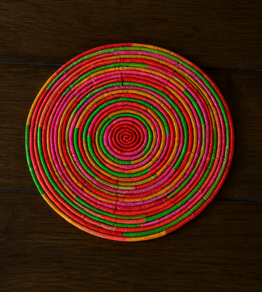 Sous Plat 30 cm En Raphia - Set de 6 - Fait Main