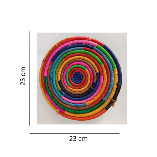 Sous Plat 23 cm En Raphia - Set de 6 - Fait Main